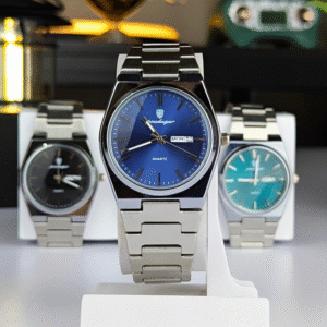 Classic Silver Blue Watch