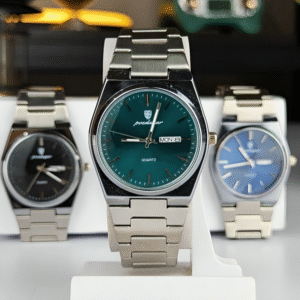 Classic Silver Green Watch